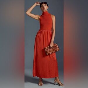 Anthropologie Thea Twofer Mock Neck Sweater Dress